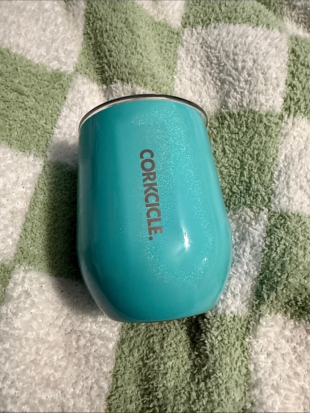 Corkcicle Turquoise Shimmer Insulated Wine Tumbler